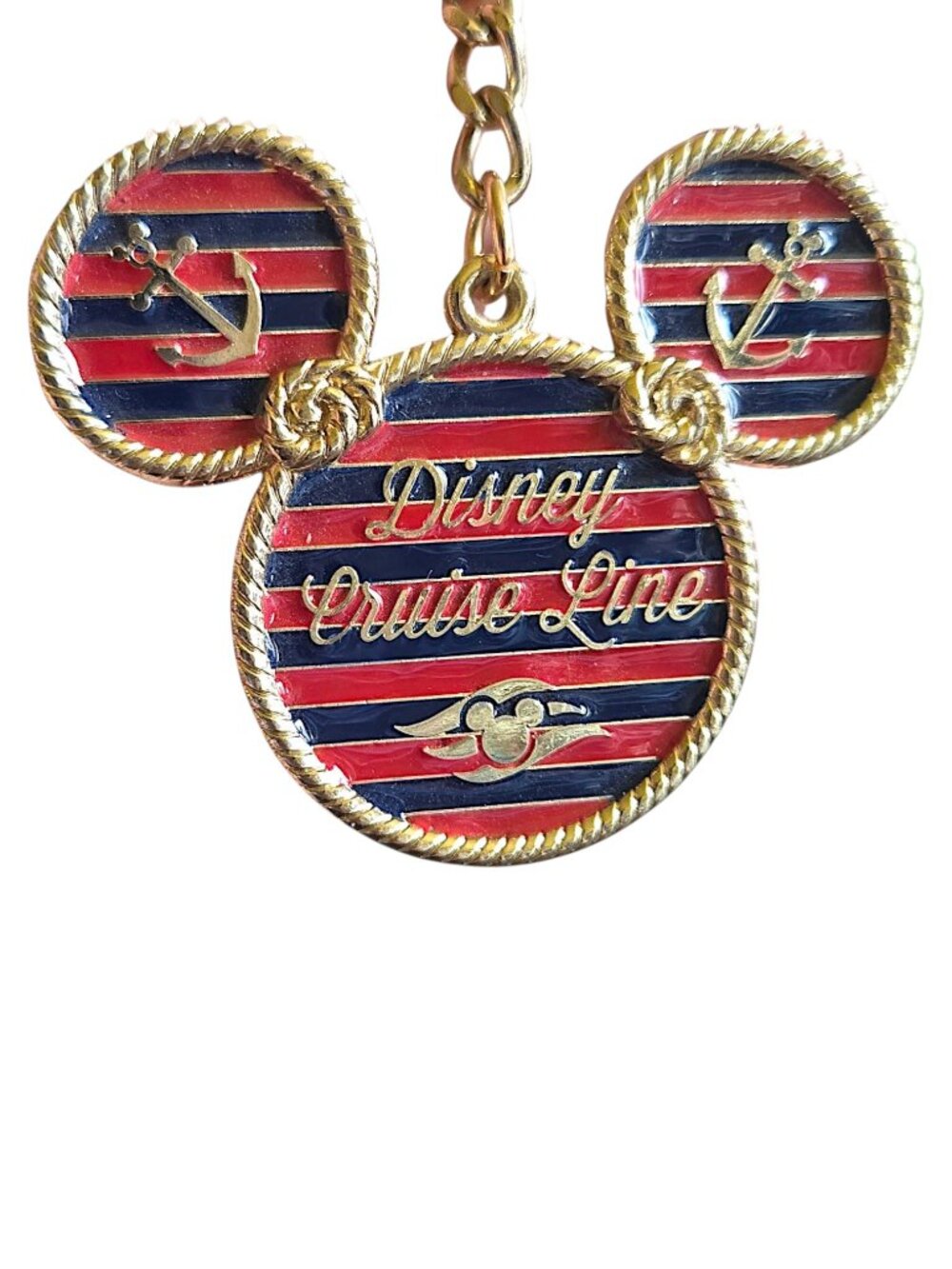 Disney Parks Disney Cruise Line Knots Metal Keychain Keyring Nautical Charm - Picture 3 of 6